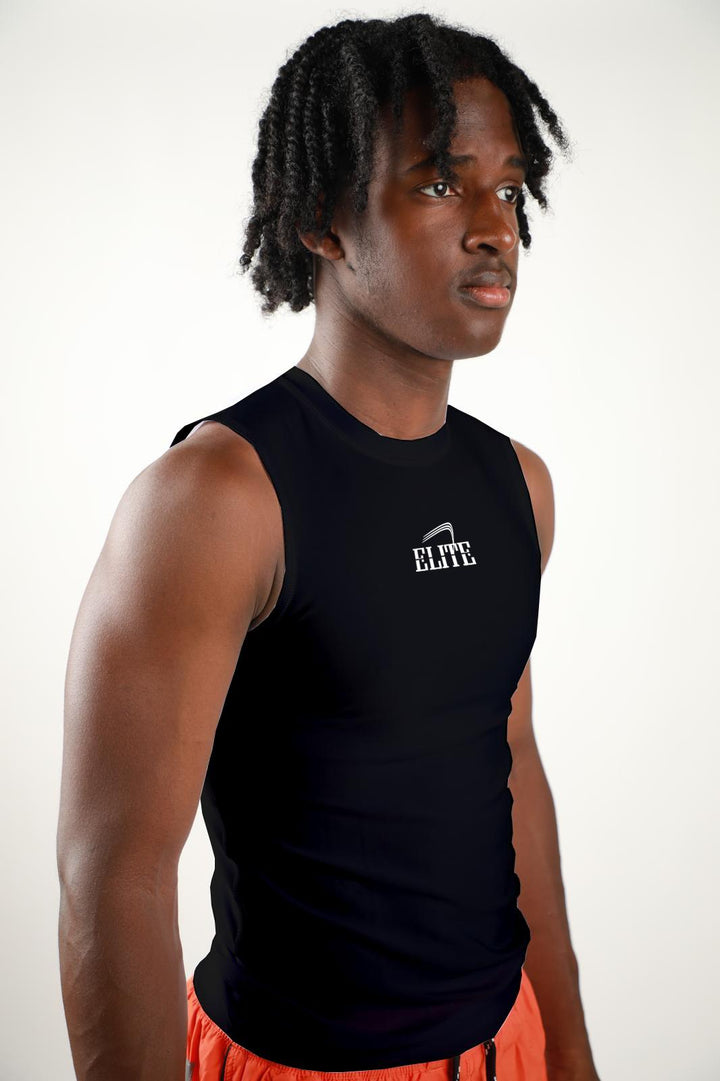 Elite - Sleeveless Compression Shirt - Black