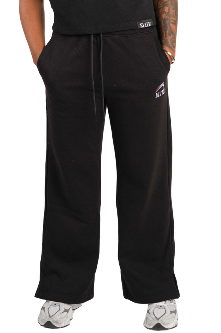 Women's Elite Flared Leg Fleece Pant - Black