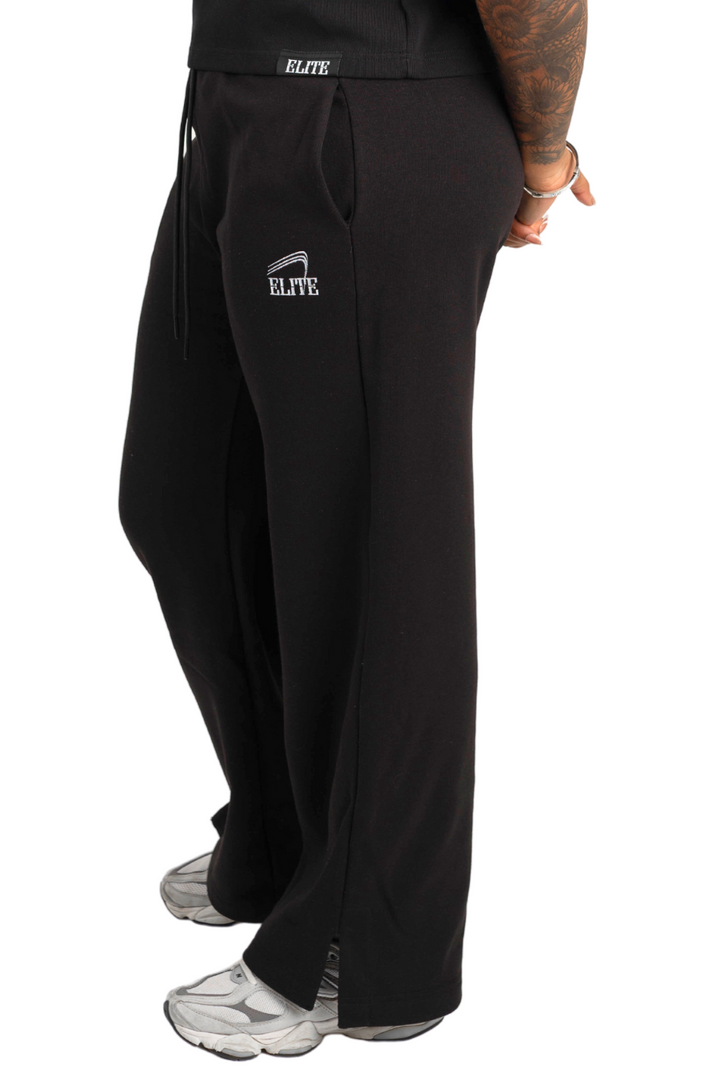 Women's Elite Flared Leg Fleece Pant - Black