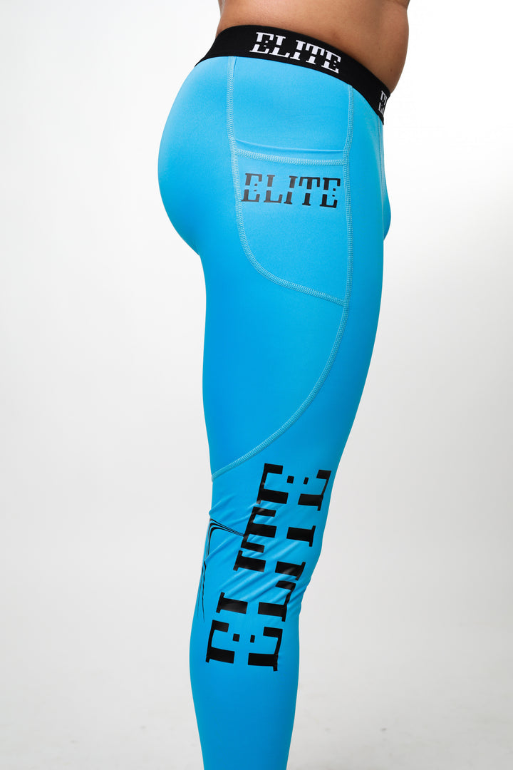 Elite Full Length Tights - SkyBlue