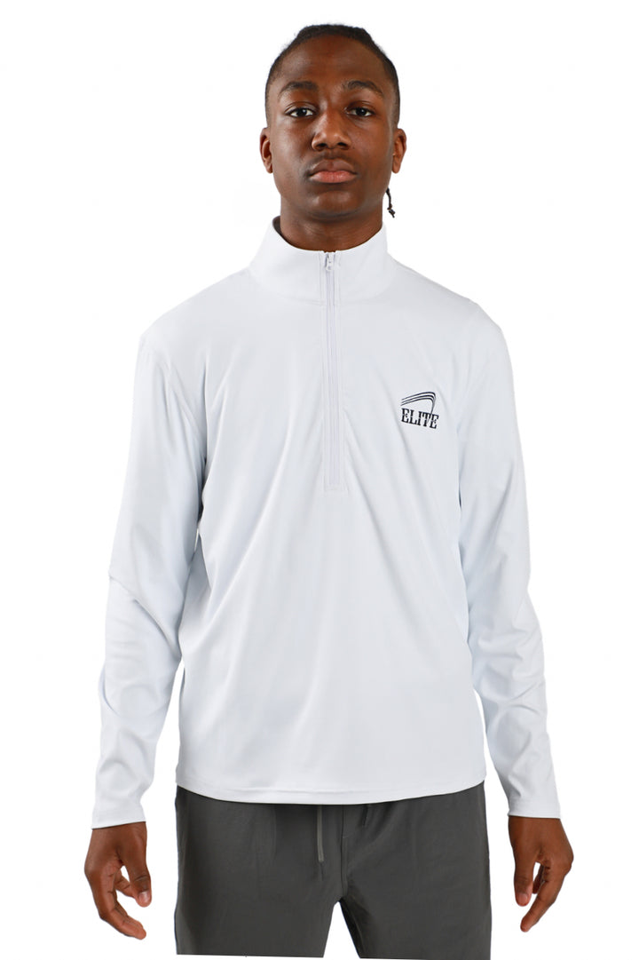 Elite Training 1/4 Zip - White