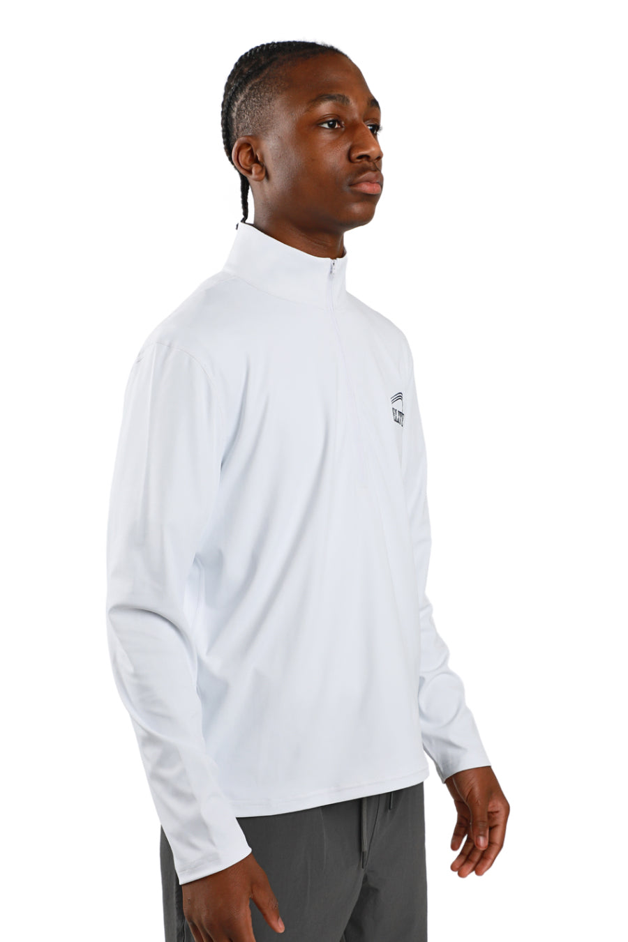 Elite Training 1/4 Zip - White
