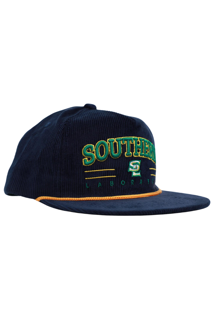 SULAB CLASSIC CORDUROY BASEBALL HAT - NAVY BLUE
