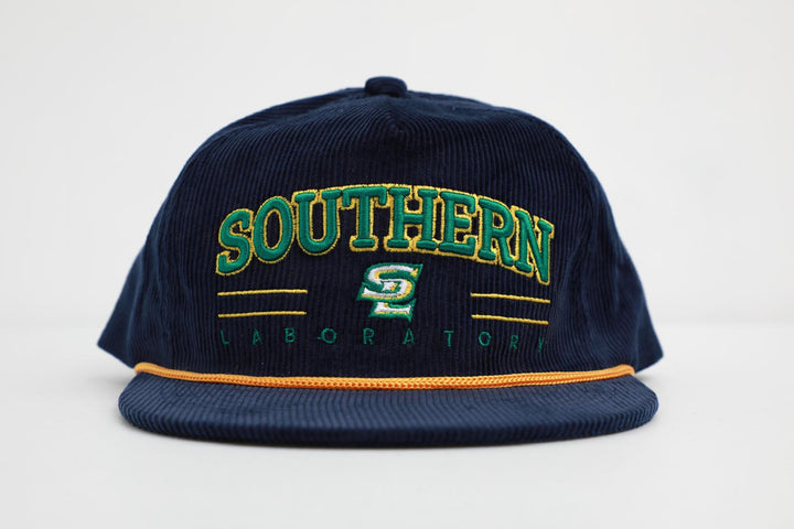 SULAB CLASSIC CORDUROY BASEBALL HAT - NAVY BLUE