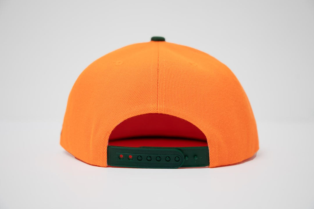 Carver SnapBack Hat - Orange/Green
