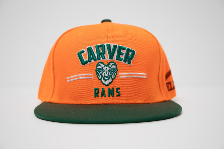 Carver SnapBack Hat - Orange/Green