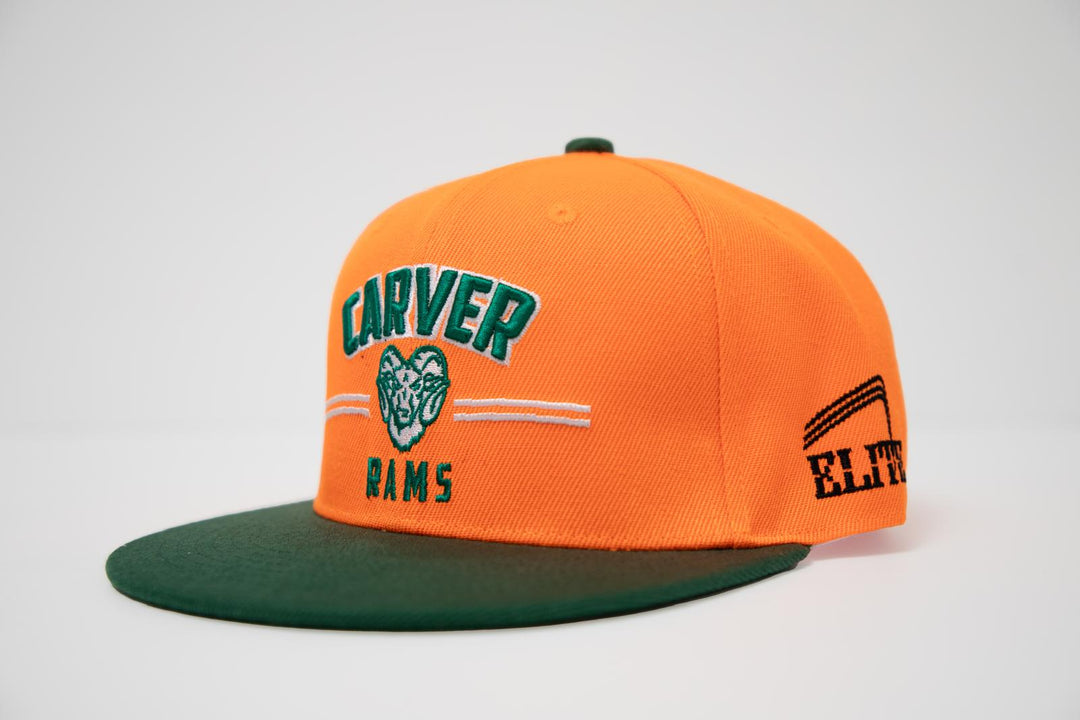 Carver SnapBack Hat - Orange/Green