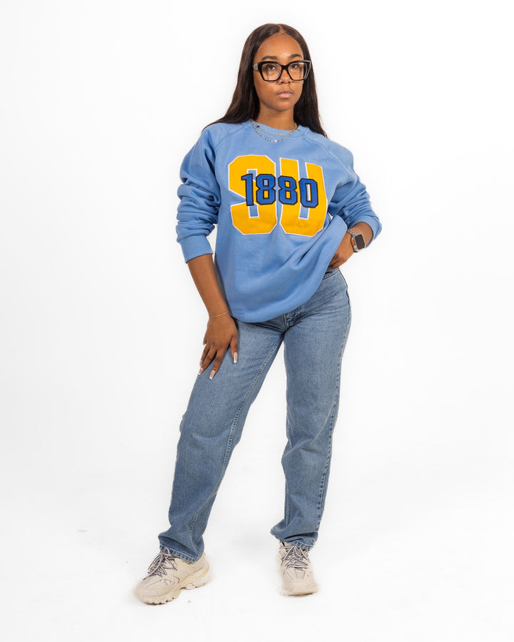 1880 Crewneck - Columbia Blue