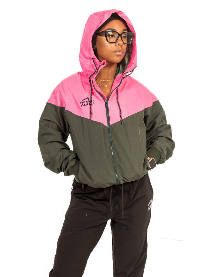 ELITE WINDBREAKER - Dark Grey & Pink