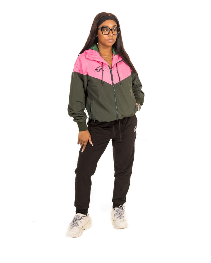 ELITE WINDBREAKER - Dark Grey & Pink