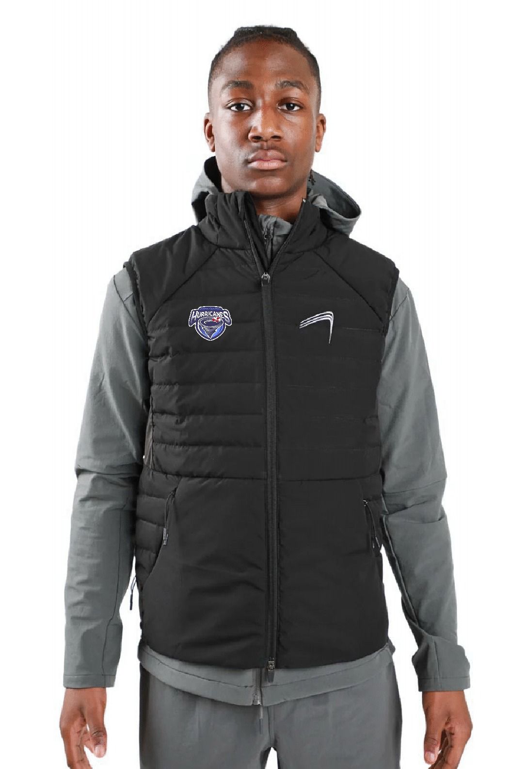 North Central Volleyball Puffy Performance Vest - Black