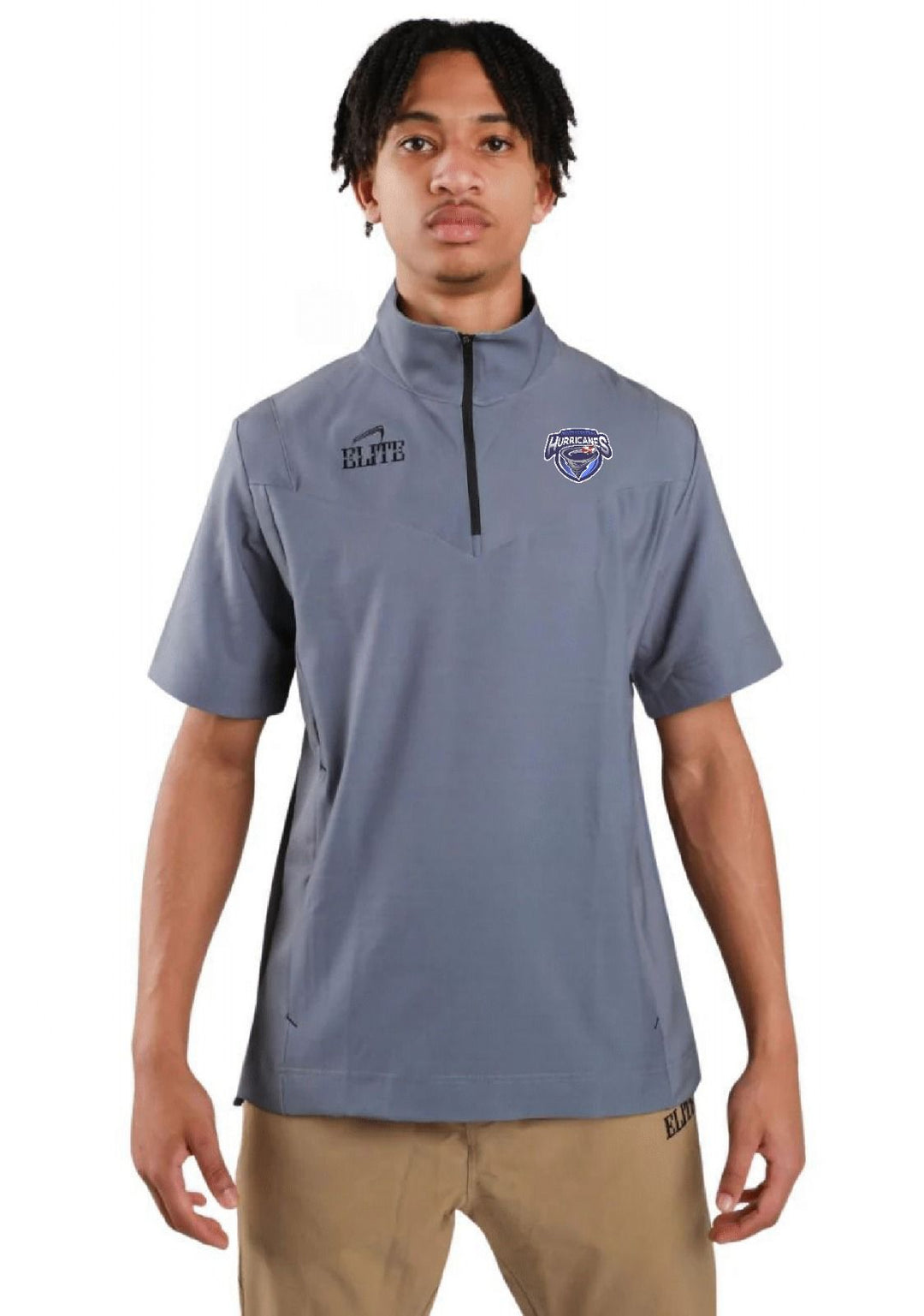 North Central Volleyball Half Sleeves Pullover - Grey