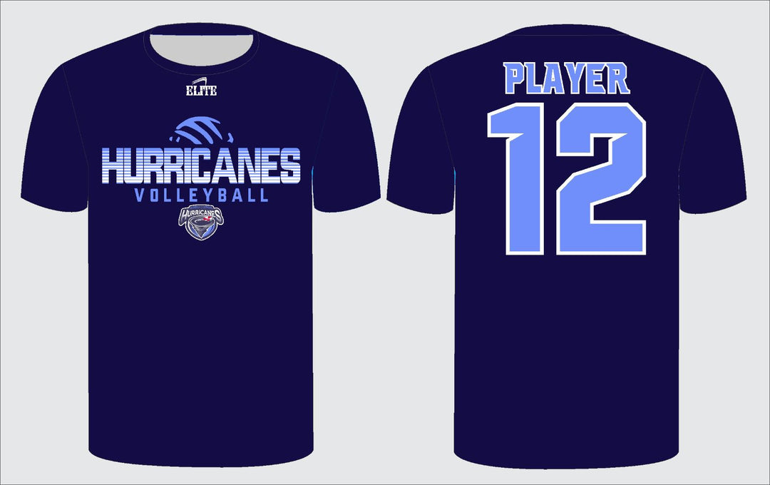 North Central Volleyball Half Sleeves Shirt - Navy