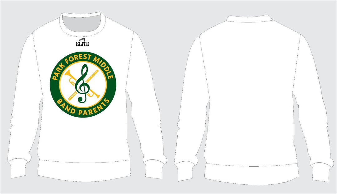 PFM Band Parents Crewneck - White
