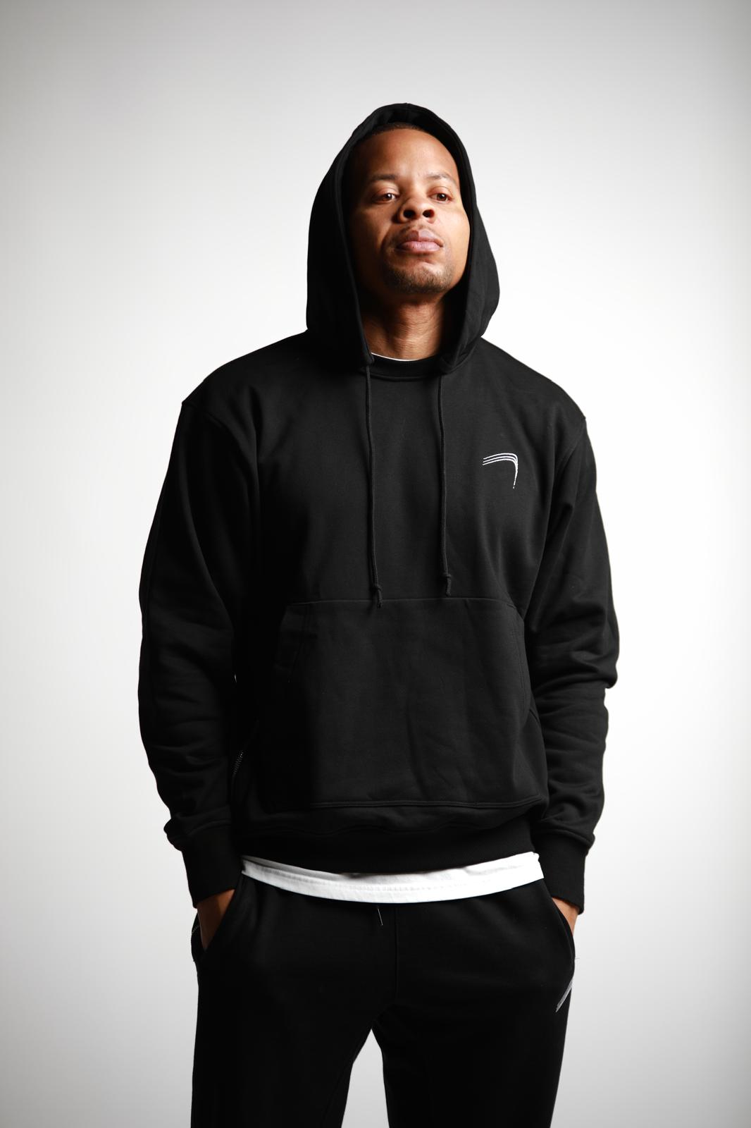 Elite Crewneck Hoody Set - Black