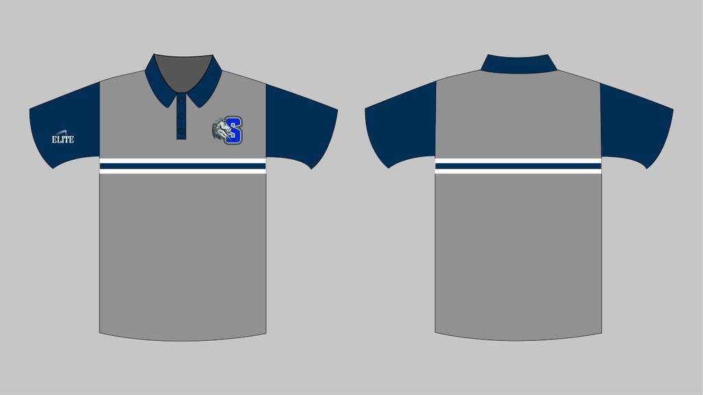 Scotlandville Pre-Engineering Polo - Gray & Navy