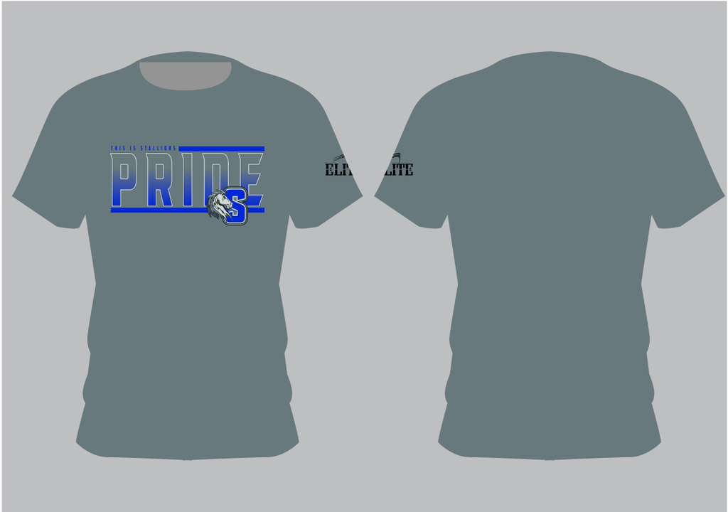 Scotlandville Pre-Engineering Shirt (Pride Logo) - Gray