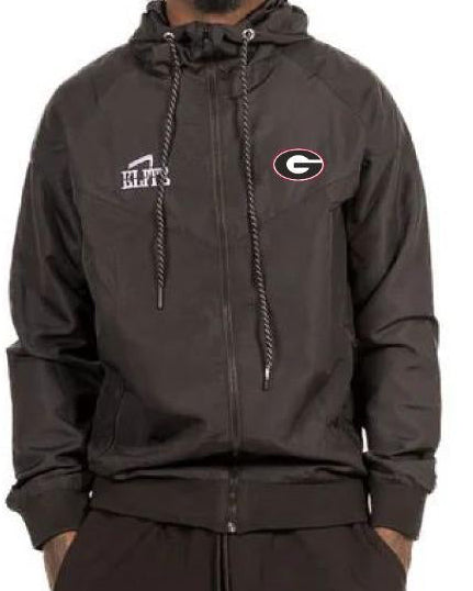 Glen Oaks Panthers Windbreaker - Black
