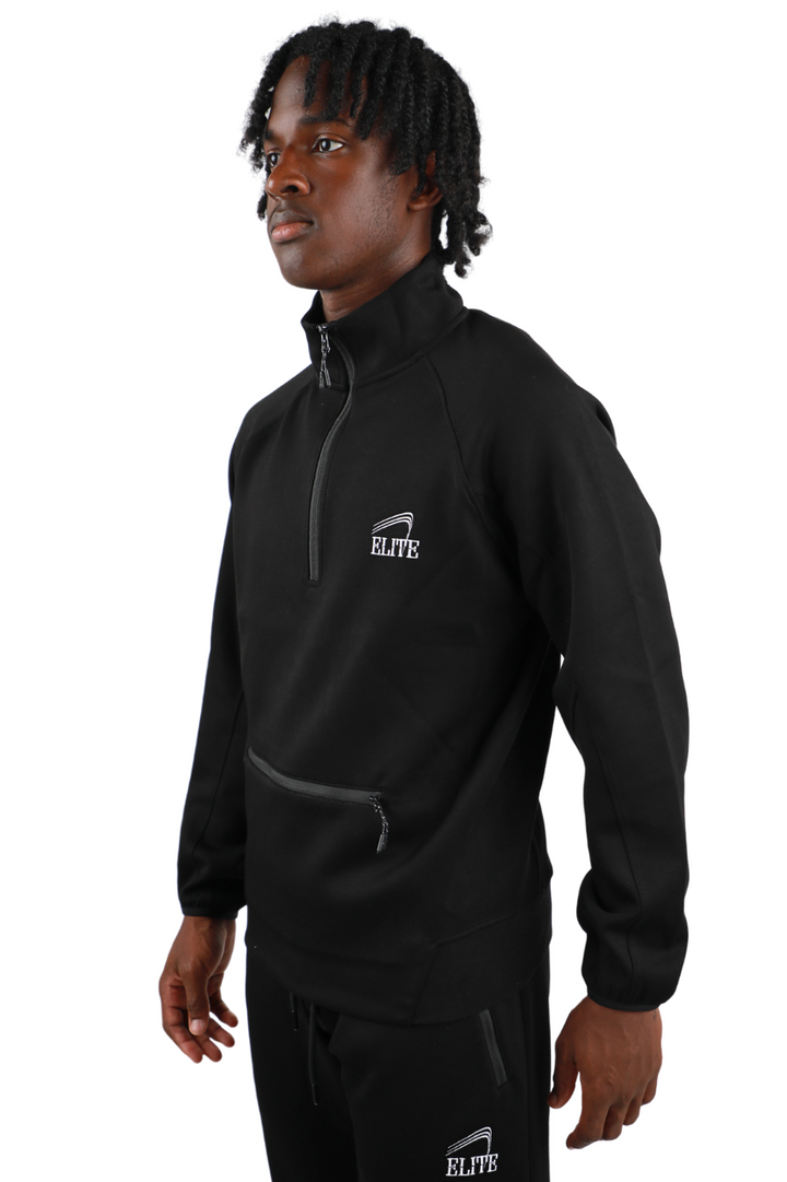 Elite Premier Tech 1/2 Zip Pullover - Black