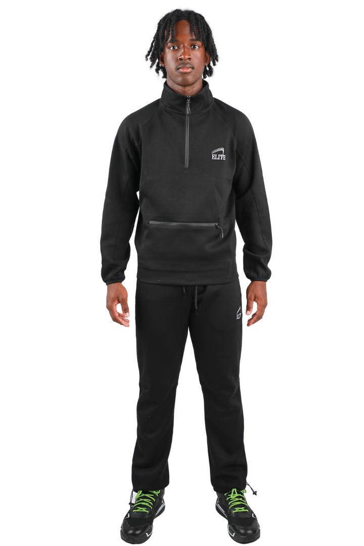 Elite Premier Tech 1/2 Zip Pullover - Black