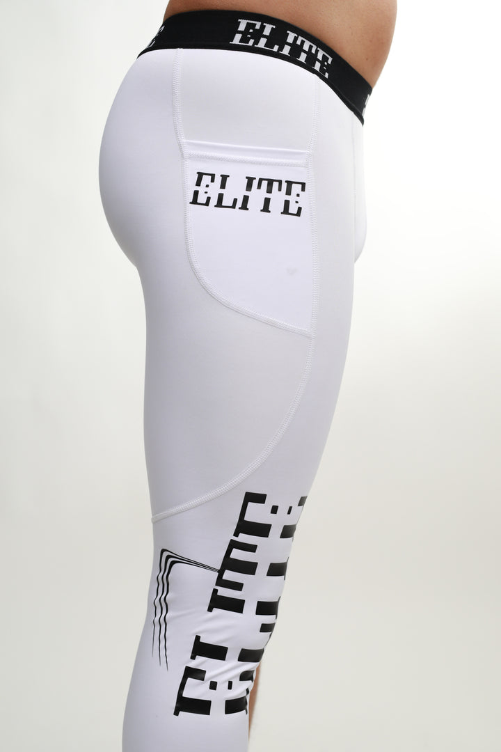Elite Full Length Tights - White