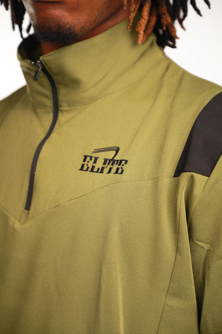 Elite Sideline Coach Pullover - Khaki