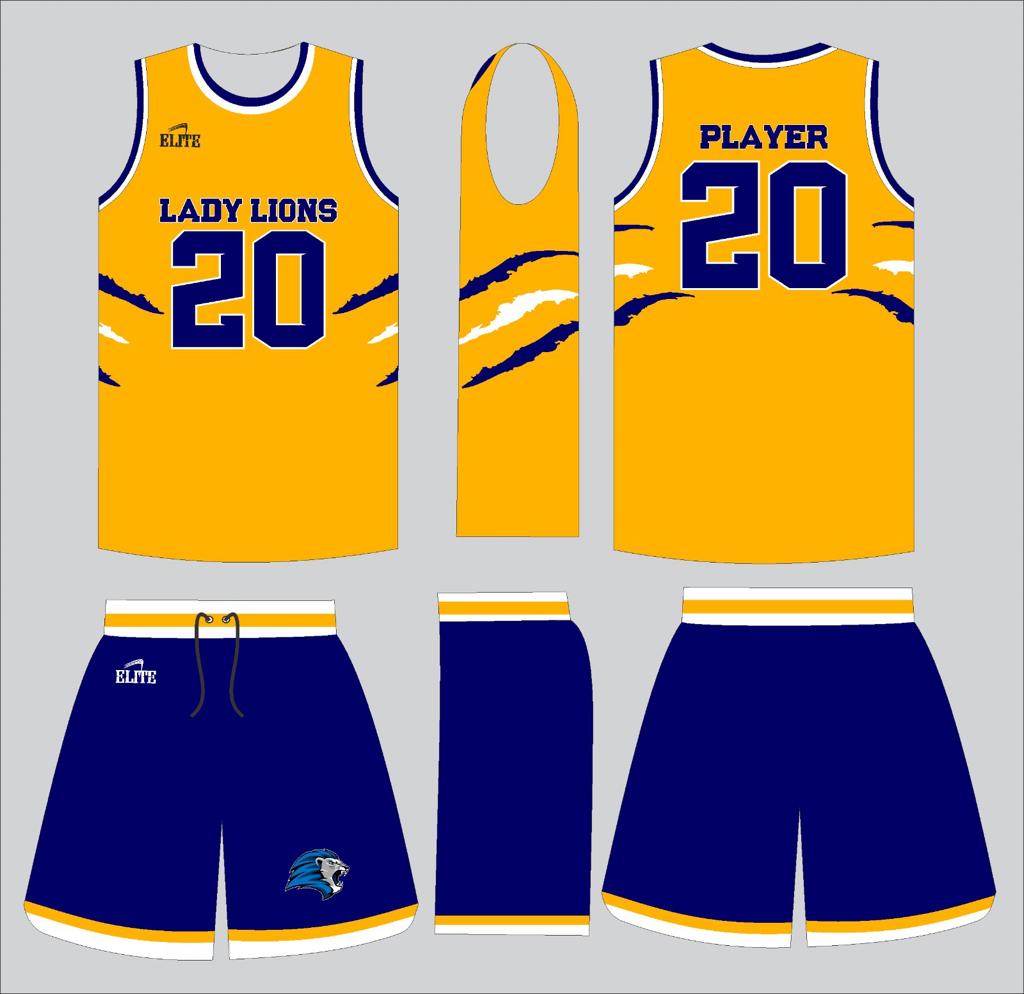 LA KEY GIRLS  - Reversible Uniform Yellow and Blue