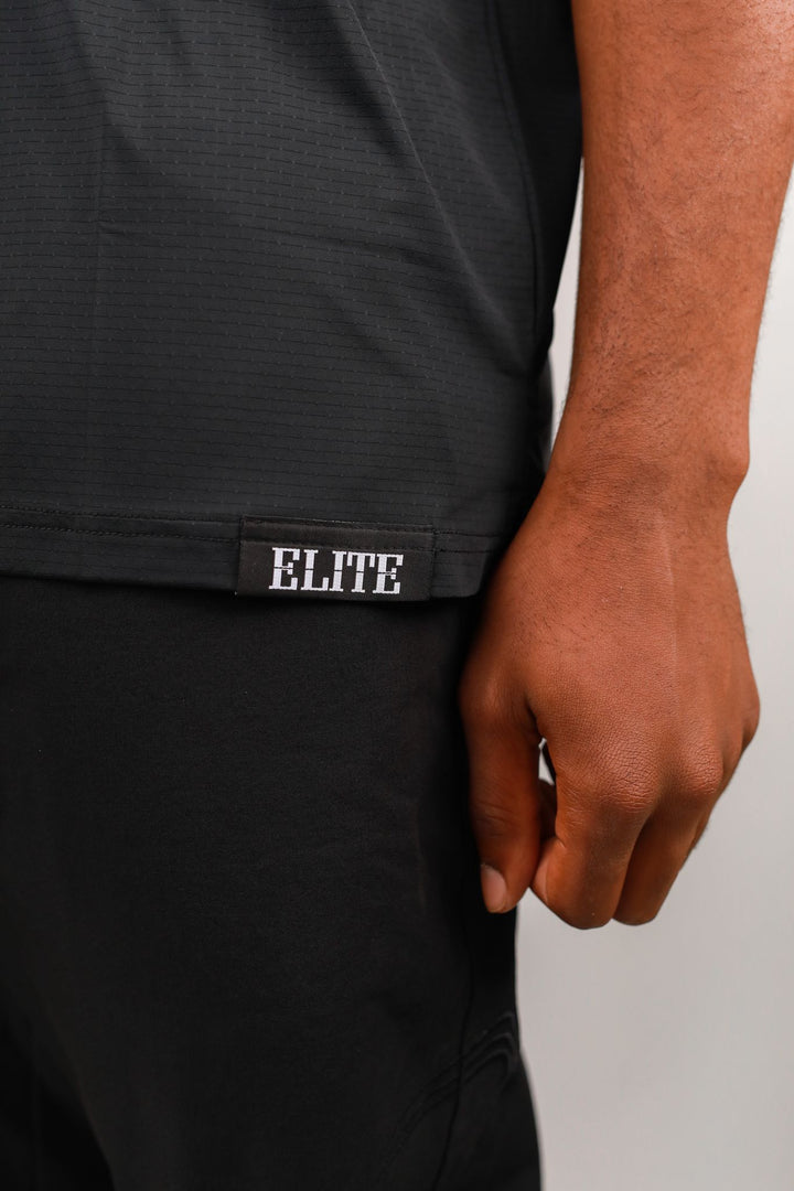 Elite Golf Blade Polo - Black