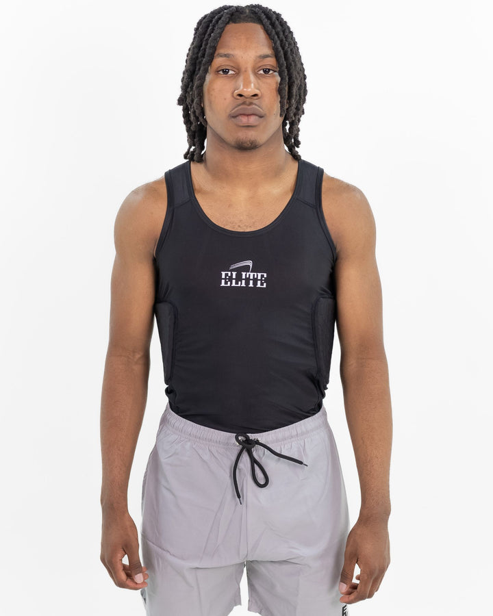 Elite PADDED COMPRESSION TANK - BLACK