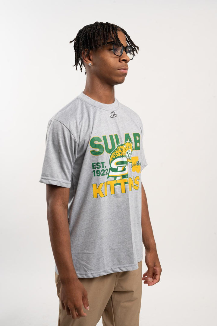 SULAB Short Sleeve Shirt -  Heather Grey (Kitten Logo)