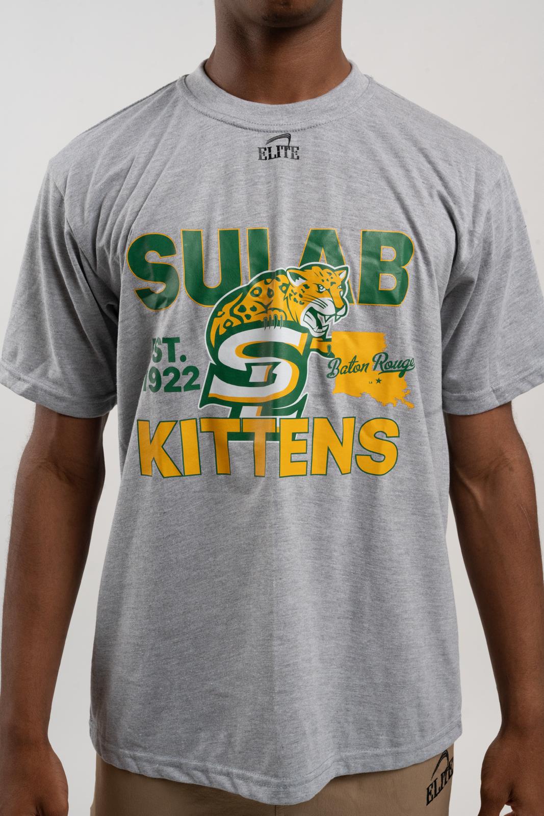 SULAB Short Sleeve Shirt -  Heather Grey (Kitten Logo)
