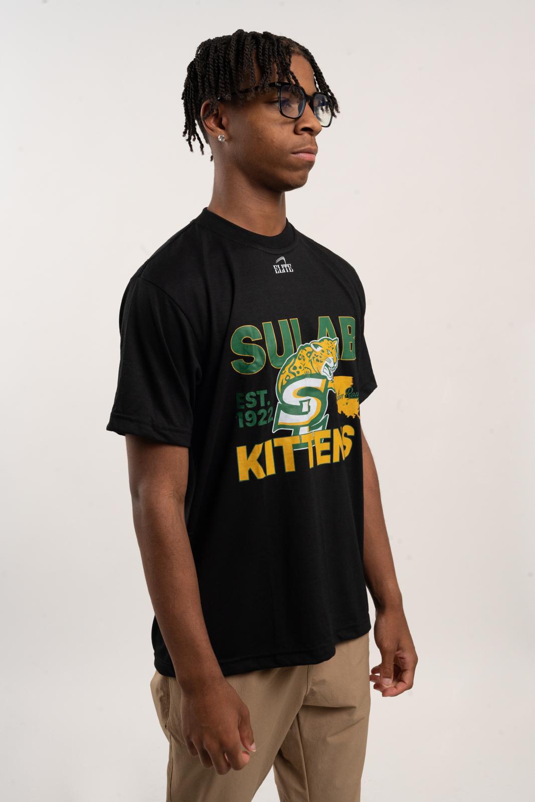 SULAB Short Sleeve Shirt -  Black (Kitten Logo)
