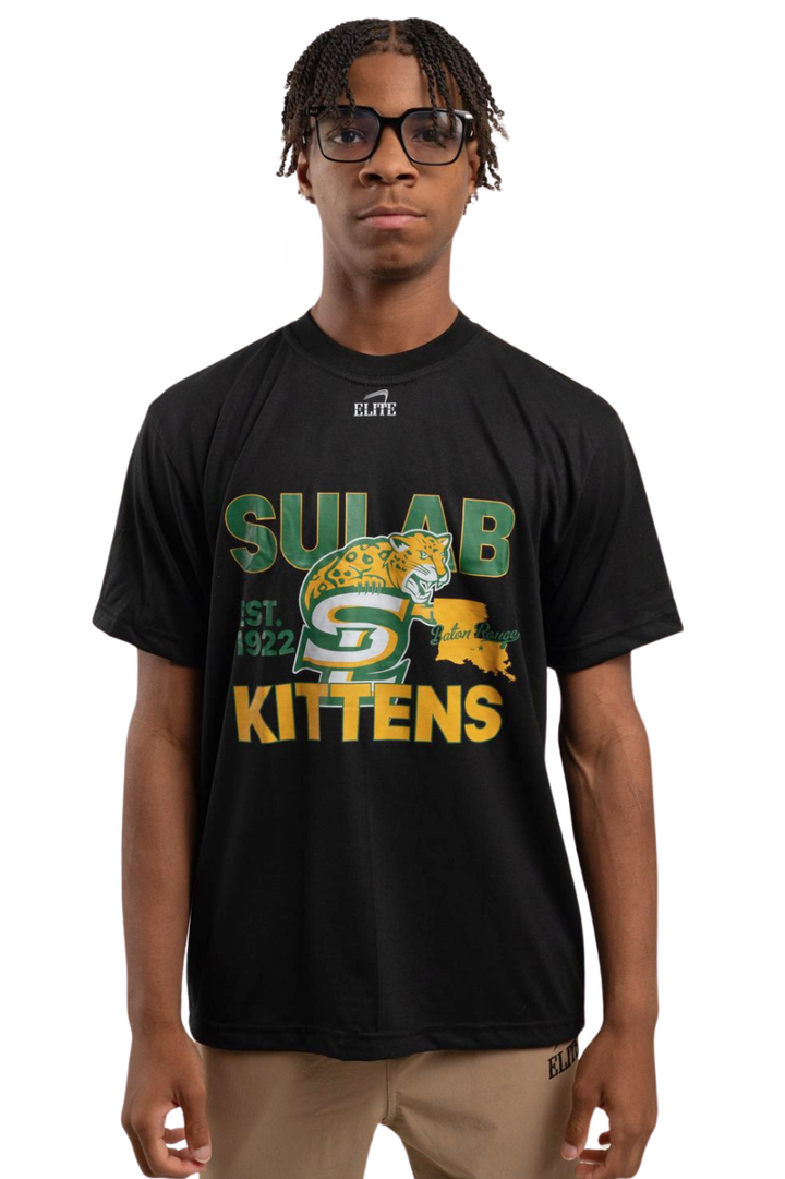 SULAB Short Sleeve Shirt -  Black (Kitten Logo)