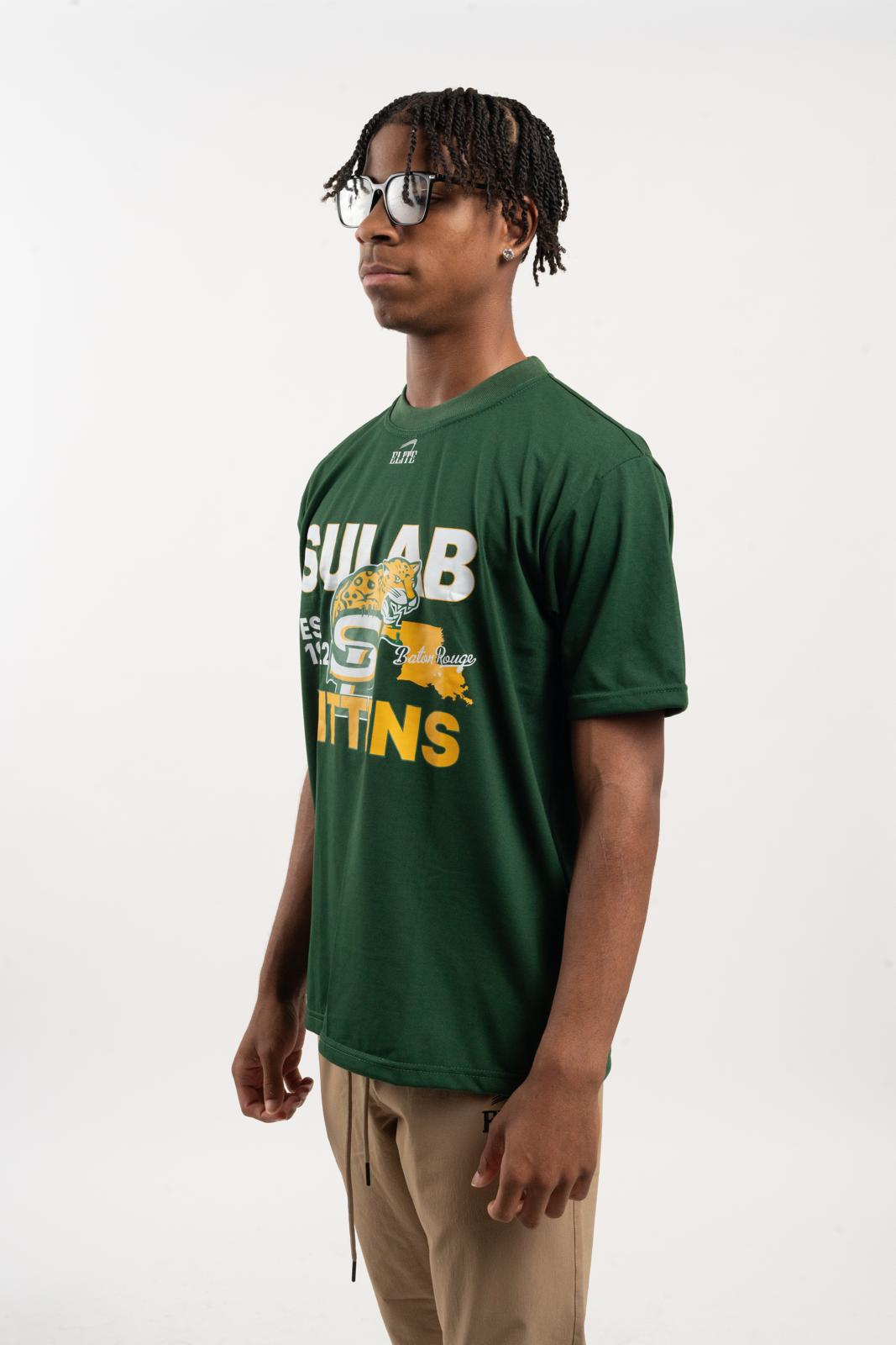 SULAB Short Sleeve Shirt -  Green (Kitten Logo)