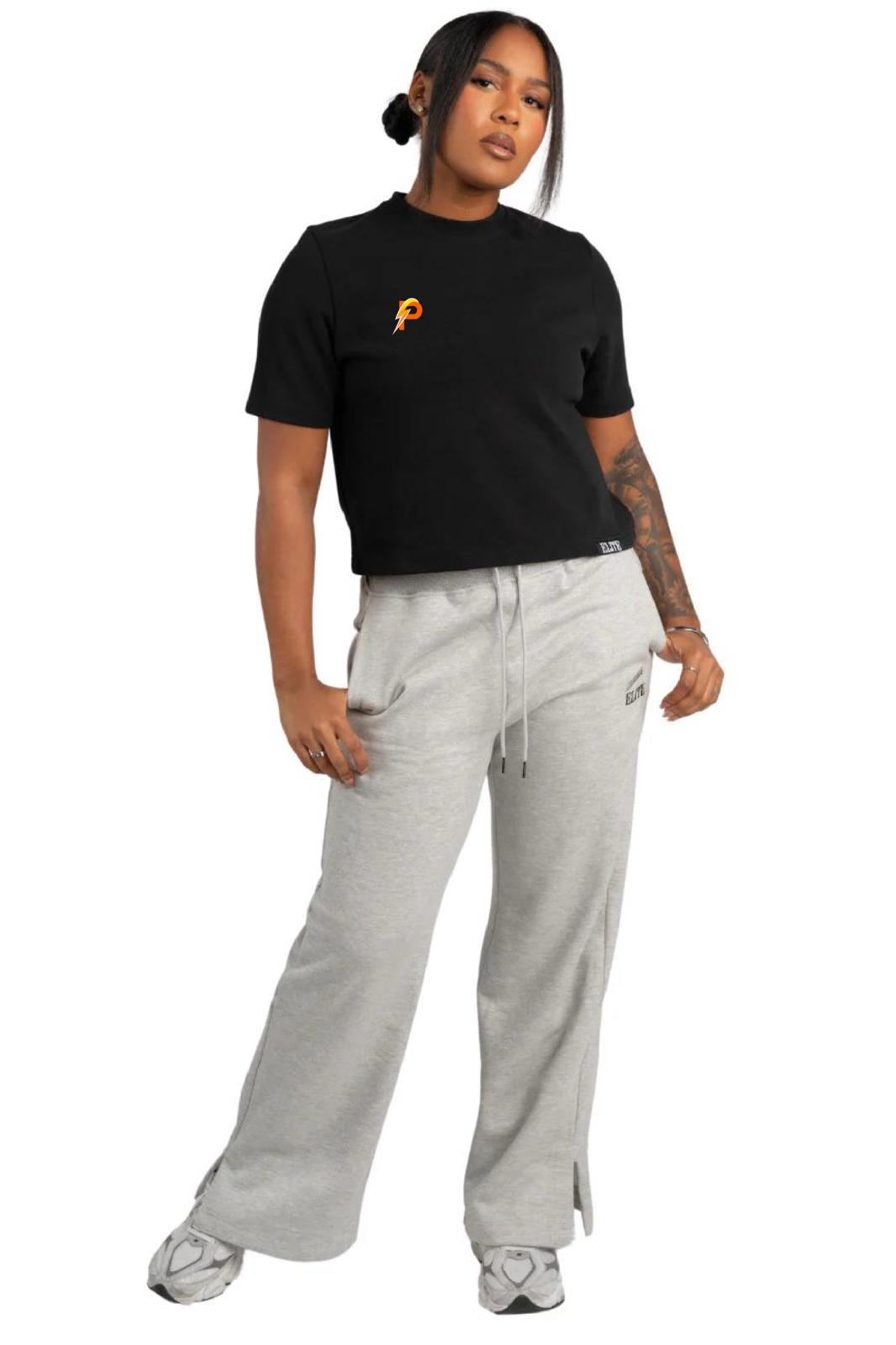 LA Power Women's Elite Crop Shirt - Black