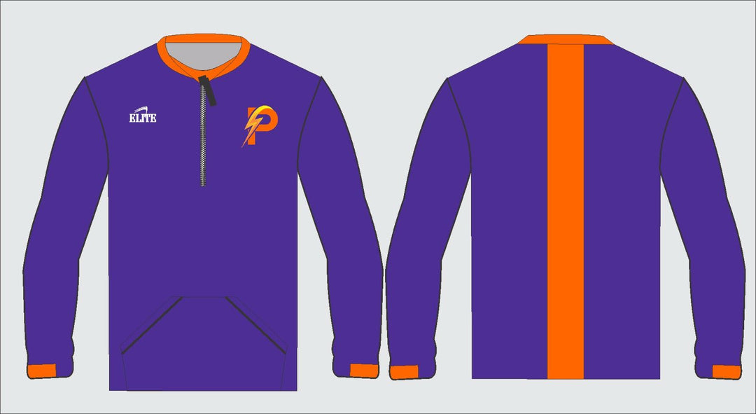 LA Power Micro Panel Pullover - Purple & Orange