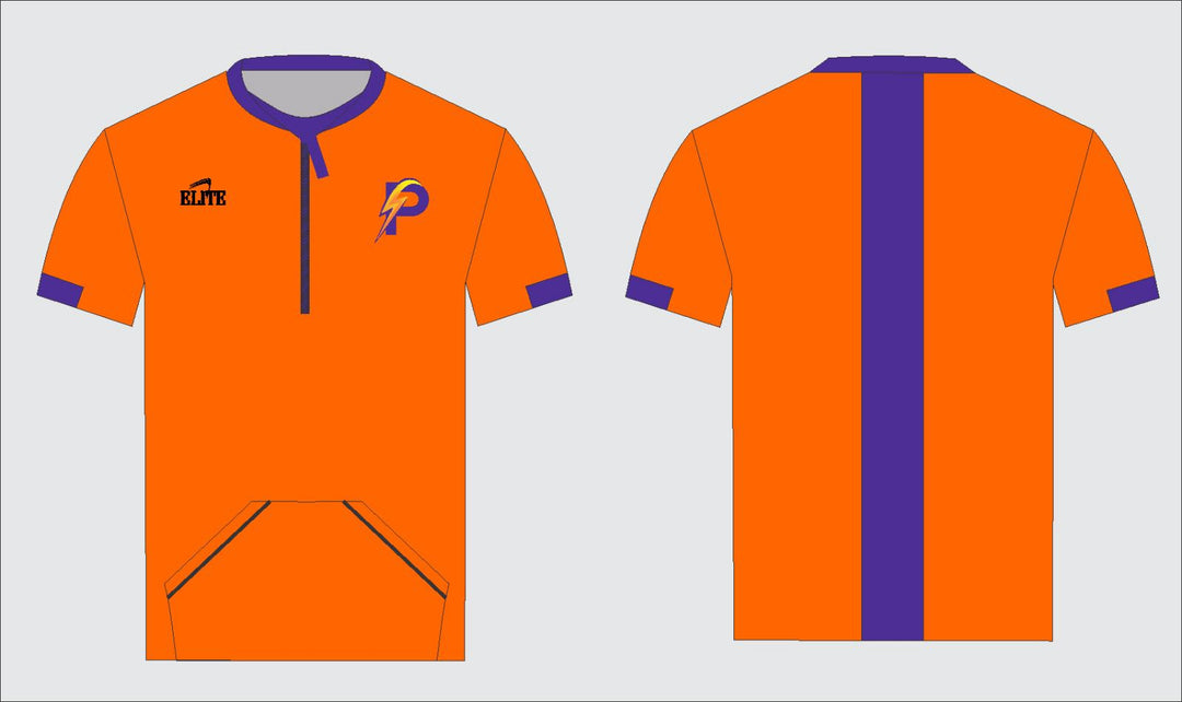 LA Power Shirt Sleeve Micro Pullover - Orange