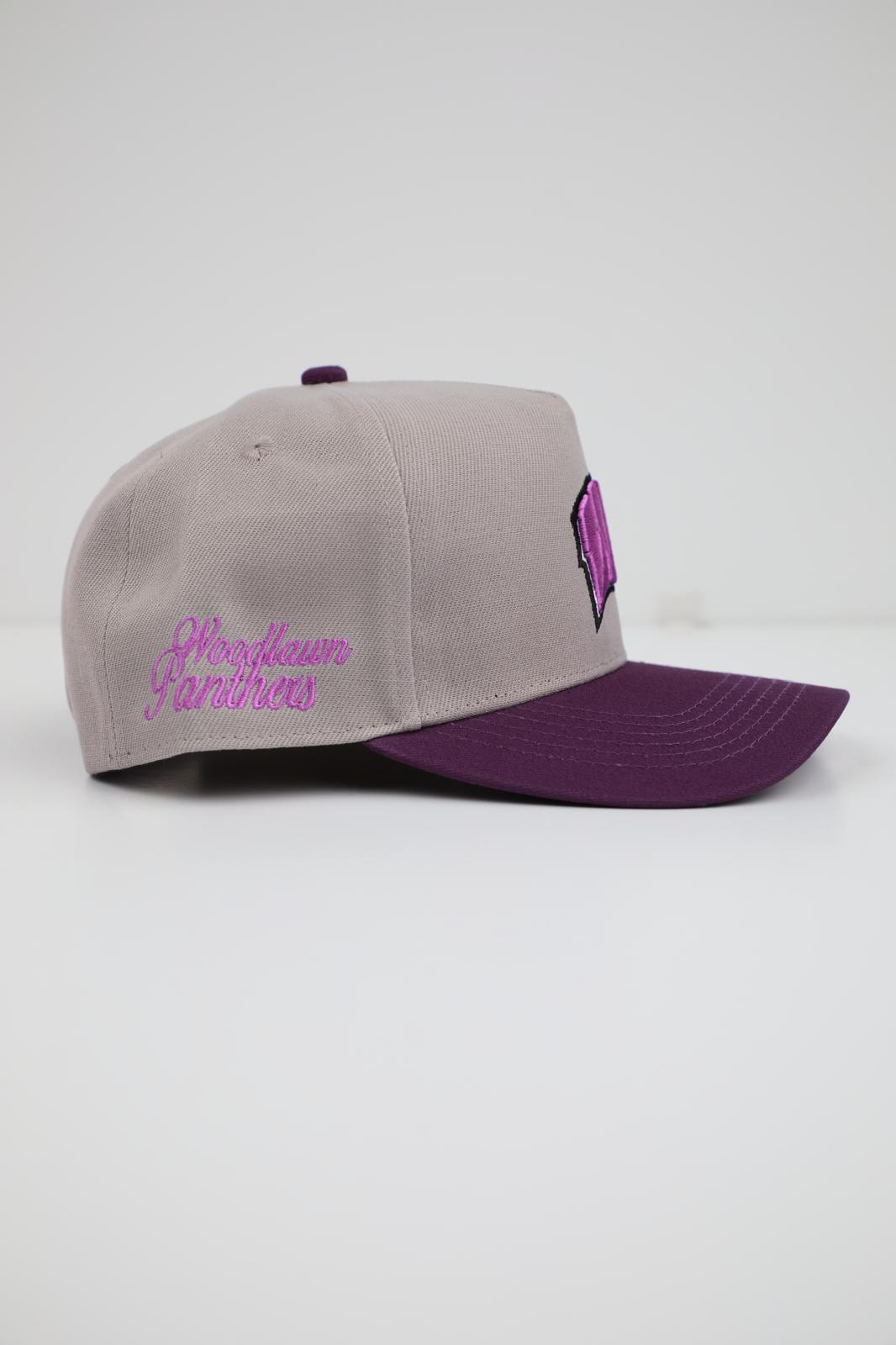 Woodlawn Panther Hat - Grey & Purple