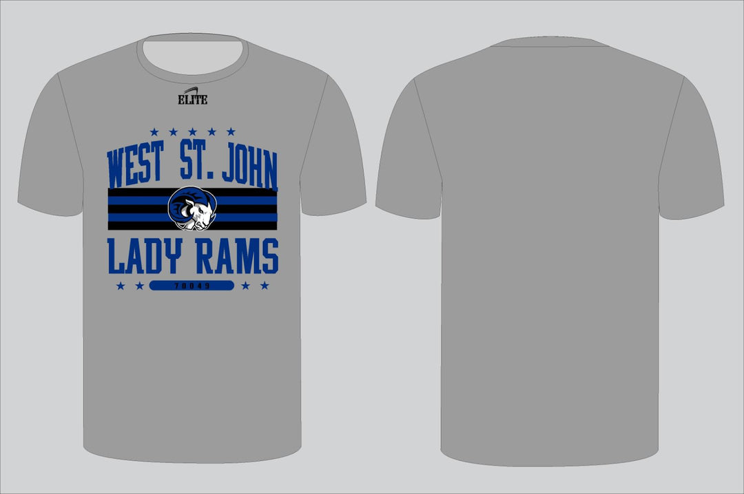 West St John Volleyball Spirit Shirt- Gray