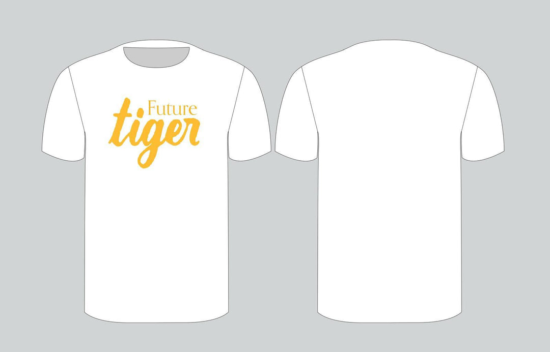 SH Future Tiger Shirt- White/Gold