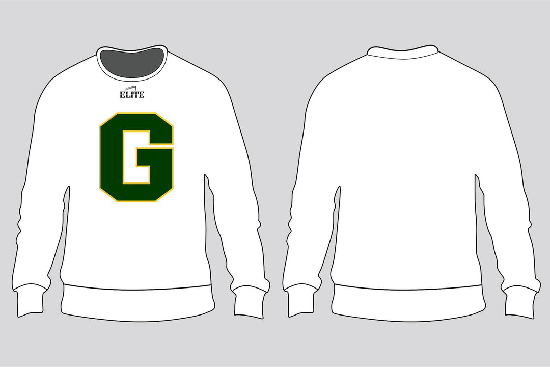 Captain Shreve G Crewneck - Embroidered Logo - White