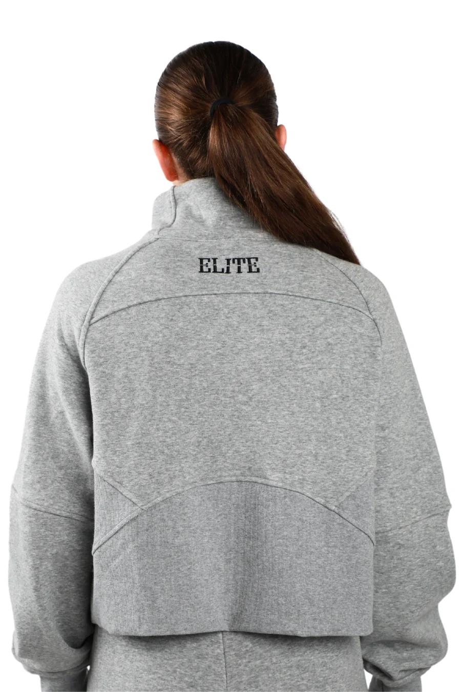 OCC Cheer Cropped Fleece Pullover Set - Gray