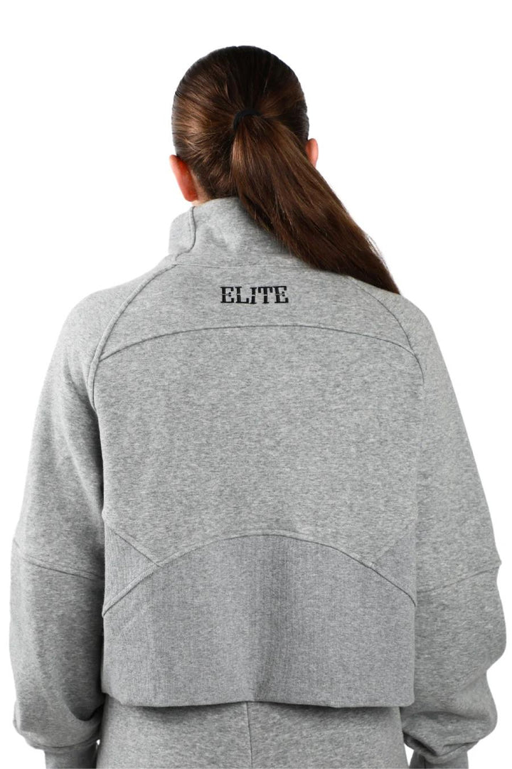 OCC Cheer Cropped Fleece Pullover Set - Gray