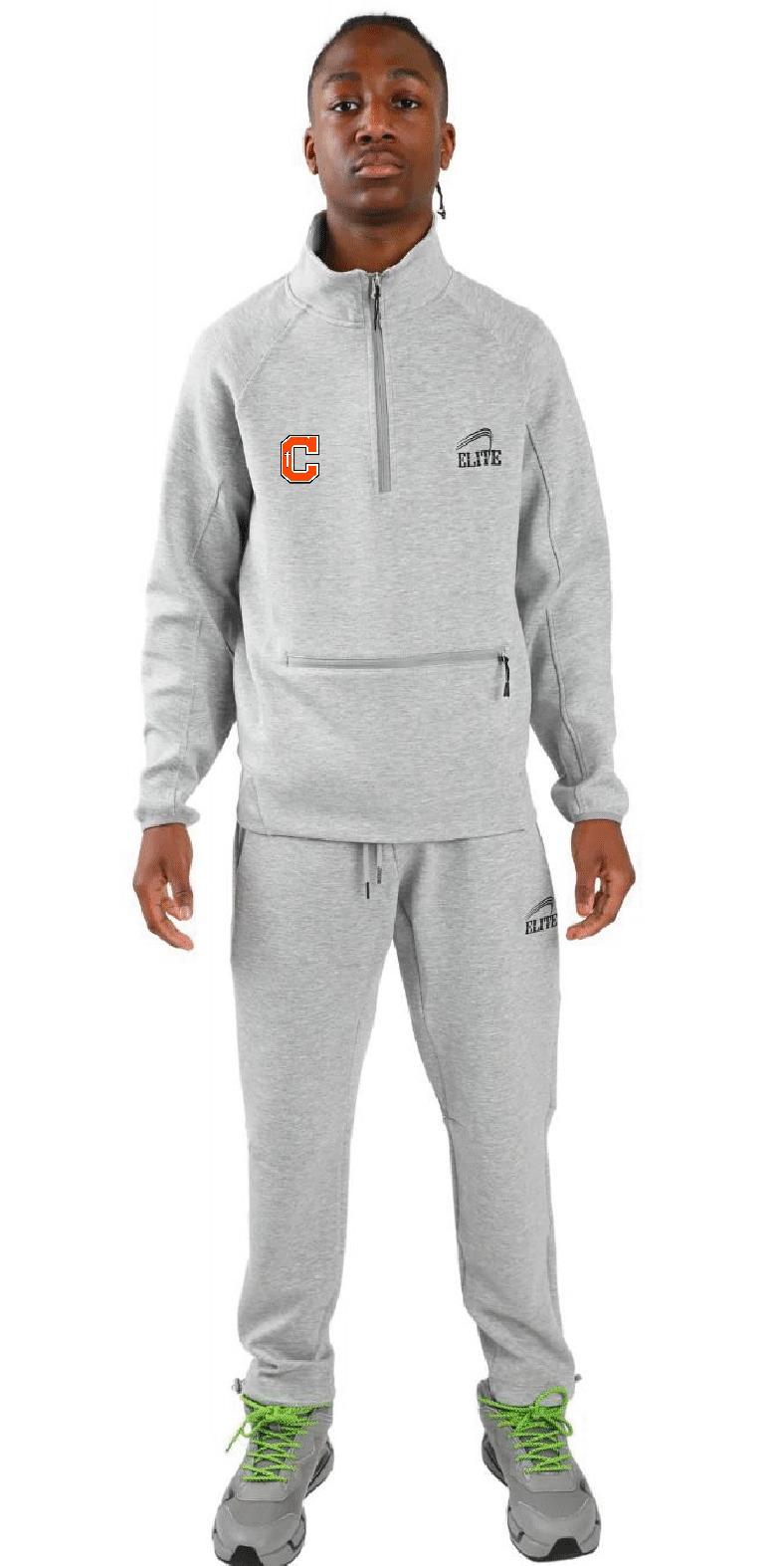 Catholic High Bears Premier Tech 1/2 Zip Pullover Set - Grey
