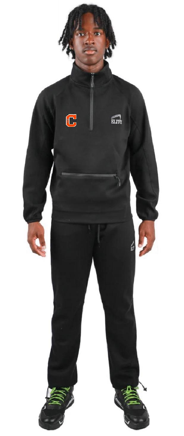Catholic High Bears Premier Tech 1/2 Zip Pullover Set - Black