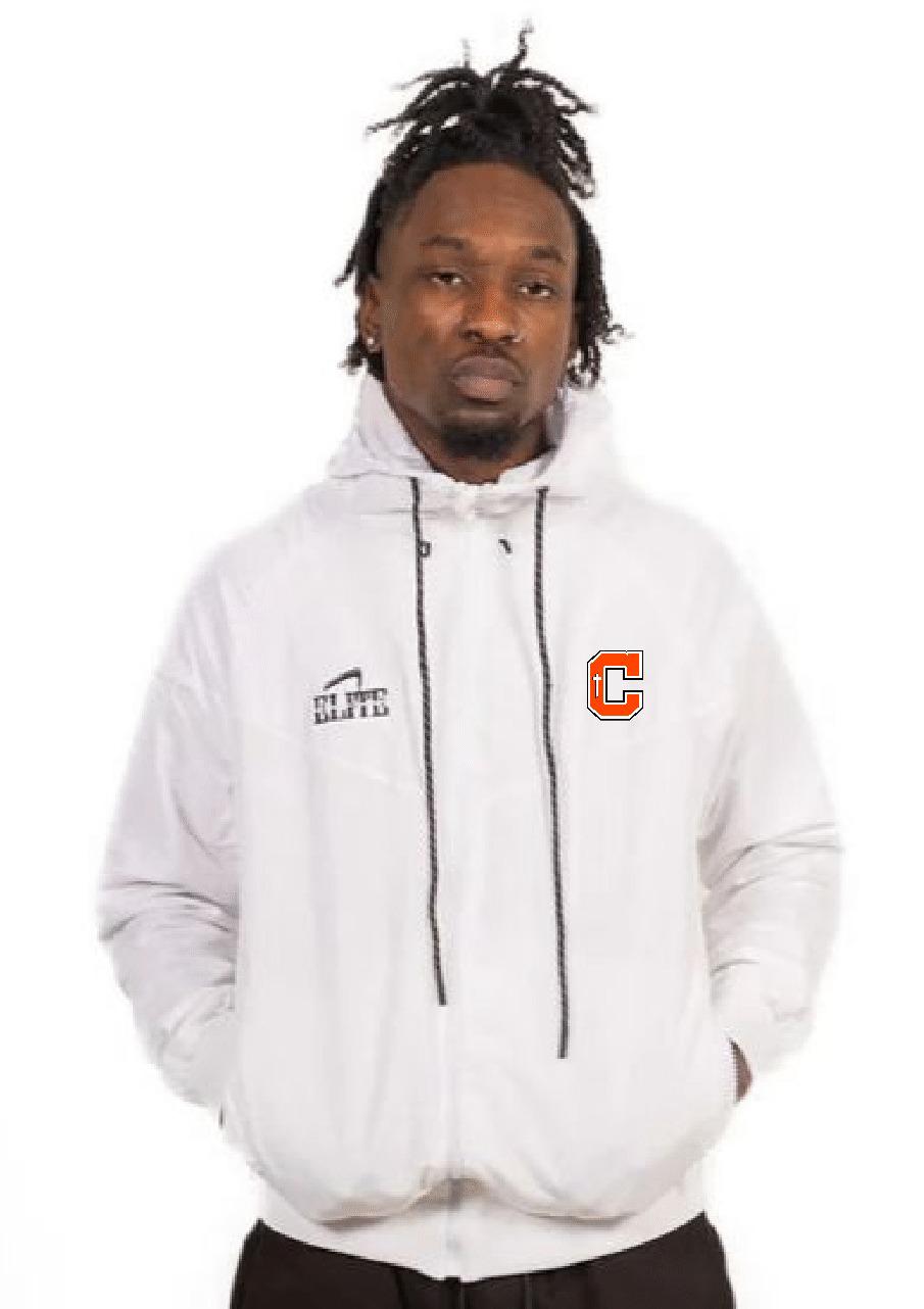 Catholic High Bears Windbreaker - White