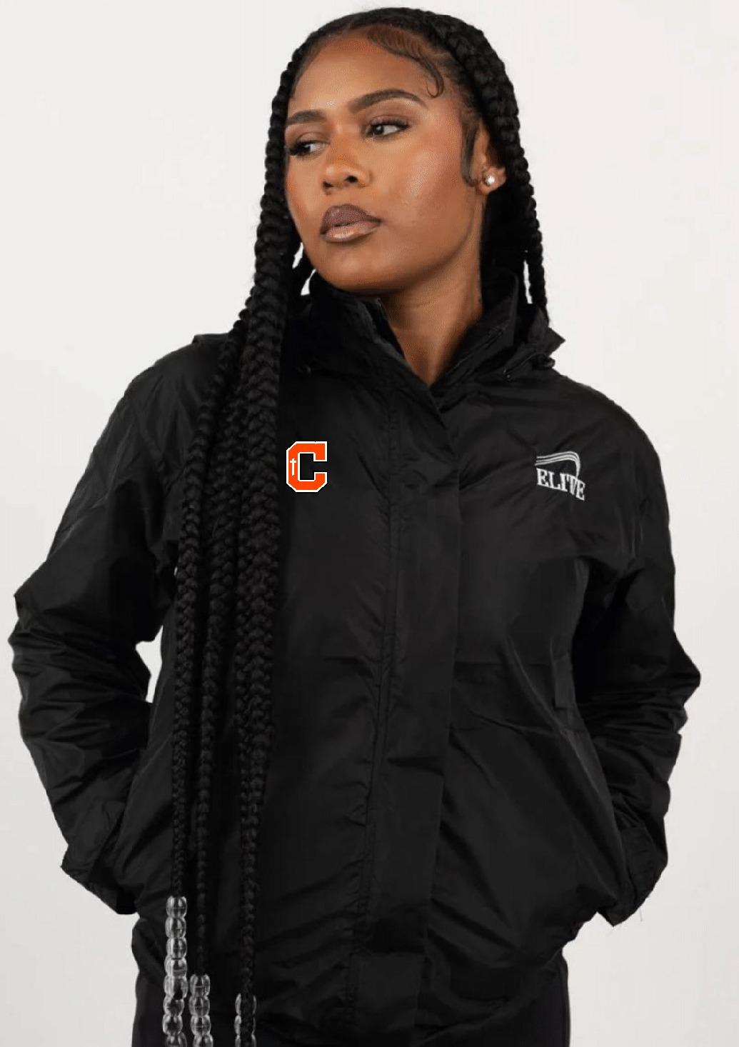 Catholic High Bears Women’s ELITE Runner Jacket - Black