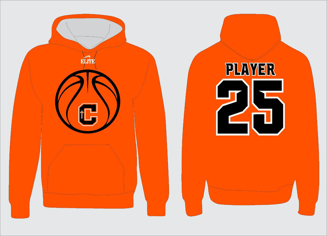 Catholic High Bears Basketball Hoodie - Orange