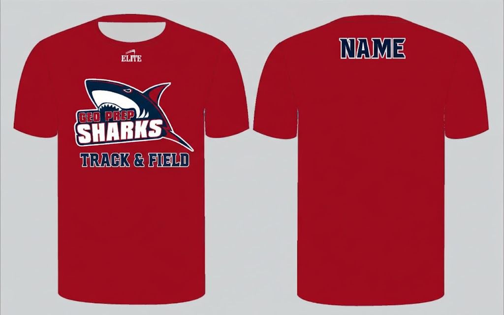 Girls Team Sharks T-shirt - Red