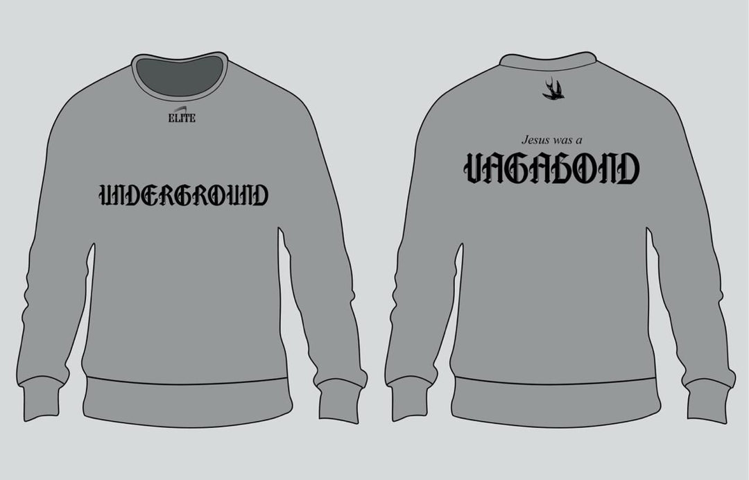Vagabond Missions Crewneck Sweatshirt - Grey